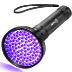 Escolite UV Flashlight Black Light, 100 LED 395 nM Ultraviolet Blacklight Flashlights Detector for Dog Urine, Pet Stains and Bed Bug