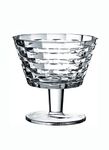 Pasabahce Rattan Footed Crystal Glass Bowl, Small,Geometric, 70 ML