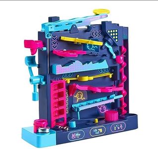 TOMY Screwball Scramble Level Up Marble Maze - Vertical Beat-The-Clock Marble Run Game - Skill & Dexterity Challenge - 1–4 Players - Ages 5+