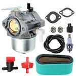 LIYYOO 699831 Carburetor with Air Filter Tune Up Kit Replaces for Briggs & Stratton 283702 283707 284702 284707 284777 286702 286707 289702 289707 28D702 28D707 28M706 Lawn Tractor Mower Engines