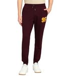 Alan Jones Clothing Men's Slim Fit Trackpants (JOG18-D95-WINE-3XL_Wine_XXX-Large)