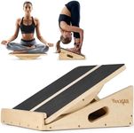 Yes4All 2-in-1 Professional Wooden Balance Boards & Slant Board, 400 lb Adjustable Incline Slant Board for Squats, Balance Boards for Adults