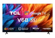 TCL 139 cm (55 inches) Metallic Bezel-Less Series 4K Ultra HD Smart LED Google TV 55V6B (Black)