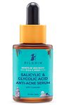 Pilgrim Korean Salicylic Acid 1% + Glycolic Acid 3% Anti Acne Serum for oily & acne prone skin | All Skin Types | Korean Skin Care | For Men & Women | Vegan & Cruelty-free| 30ml