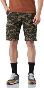 Amazon Brand - Symbol Men's Cotton Cargo Regular Fit Shorts | Casual Chinos Olive