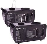 2x QTX Flare Vertical Smoke Fog Machine RGB CO2 Jet Type Effect inc Remote