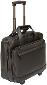 'Tassia Wheeled 16'' Laptop Trolleys - Pilot Case', Black, 16" Hand Luggage, Laptop Rolling Case