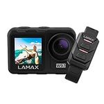 LAMAX W9.1 Waterproof Sport Action Camera 4K 60 fps Camcorder with Dual Display, Stabilization, 21 Accessories, Wi-Fi, Slow Motion