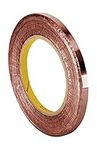 TapeCase 1182 Copper/Acrylic Adhesive, Double-Sided Foil Tape with Conductive Adhesive-Converted from 3M, 18 Yds Length, 0.125" Width