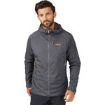 Rab Men's VR Summit Softshell Jacket Lightweight Breathable Coat for Skiing & Climbing - Graphene - X-Large