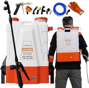 PetraTools 4 Gallon Battery Powered Backpack Sprayer Family â€“ Extended Spray Time Long-Life Battery Included - Backpack Sprayer Battery Powered