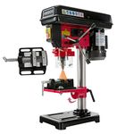 Arebos Bench Drill | Column Drill | with Integrated Position Laser | 500 W | includes 13 mm Sprocket Drill Chuck and Vice | 5 Speed Levels | 0-45 Degree Tilt Angle