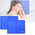 1ABOVE 2 Pack Cooling Gel Pillow | Multipurpose Gel Pads | Reusable Cooling Gel Pads | Perfect Solution for Humid Summer Nights or Night Sweats Also Improving Quality of Sleep (30x40cm, 1)