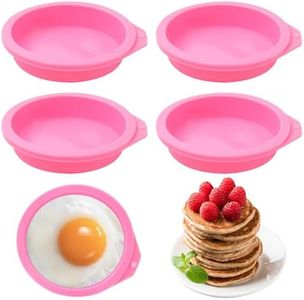 ZANZER (6 Pcs) Air Fryer Egg Molds, Air Fryer Egg Molds Silicone, Air Fryer Bites Egg Molds for Muffin Lids, Toast, Non-Stick Air Fryer Accessories