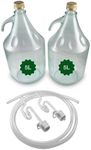 Glass Demijohn Set with Screw Cap -