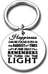 Inspirational Engraved Keychains Gifts For Him Her Friends Happiness Can be Found Son Daughter Birthday School College Graduation Gifts Men Women