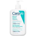CeraVe Blemish Control Face Cleanser With 2% Salicylic Acid, Niacinamide, 3 Essential Ceramides, Hectorite Clay, Gel-to-Foam, For Blemish-Prone Skin, Oil-Absorbing Technology, Fragrance Free, 473ml