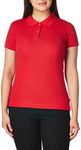 Lee Uniforms Juniors' Stretch Pique Polo Shirt, Red, Medium