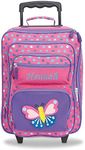 Lillian Vernon Personalized Rolling Luggage for Kids 3-D Butterfly Design, 5" x 12" x 20"H