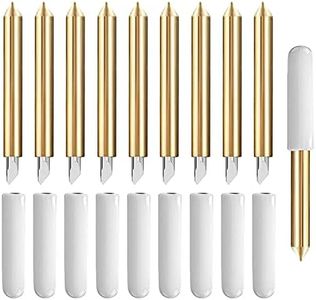 Niantime 10PCS Premium Fine Point Blade Compatible with Cricut Maker/Maker 3 Cutting Machines, Replacement Cutting Blades Compatible with Explore Air/Air 2/Explore Air 3, (Premium Fine Point Blades)