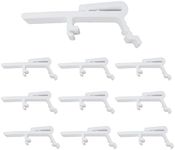 ZZLZX 8PCS Vertical Blind Dust Cover Valance Clip Holder Bracket, Vertical Curtain Clip Bracket, Vertical Blind Rail Mounting Clamp Fits 1 1/2 Inch and 1 9/16 Inch Rail Across The Top