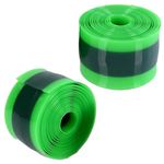 GIONAR 2pcs Bike Tyre Liner, Tubeless Rim Tape Anti-puncture, 38mm*1.0mm*2300mm, Tubeless Tape from Thermoplastic Polyurethane Rubber, Compatible with 29"/26"/700C Bike Tyre (Dark Green)