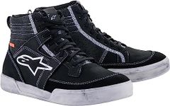 Alpinestars Ageless Motorcycle Shoes (Black/White/Grey, 13.5)