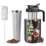 VA1KENE Christmas Cold Brew Coffee Maker, 64oz Iced Coffee Maker with Stainless Steel Filter, 2025 New Year Gift