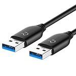 Rankie USB 3.0 Cable, Type A to Type A, 6 Feet, Black