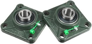 uxcell 2pcs Pillow Block Bearing UCF204 20mm Mounted Bear Square Flange