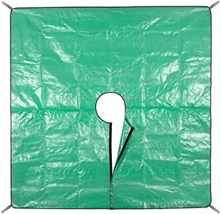 Landscape Tarp, Bush Trimming Tarp, Bush Trimming Catcher, 78.7"X78.7" Pruning Tarp with Hole, Four Corners of The Landscape Trimming Tarpaulin Have Pull-Tabs for Easy Fixing Around Shrubs and Trees
