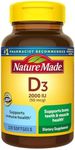 Nature Made Vitamin D3 2000iu 320 C
