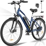 COLORWAY 28" Electric Bike, EBike with 36V 15Ah Removable Battery, Smart DISPLAY, Pedal Assist, 7-Speed, City Bike with 250W motor, Range up to 45-100km, Suitable for both men and women.