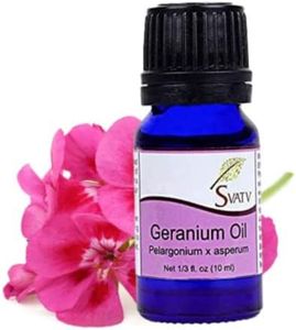 SVATV Geranium (Pelargonium asperum) Essential Oil Therapeutic Grade, Aromatherapy, Diffuse Aroma II 10 ml