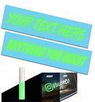 VulgrCo Glow in Dark Design Your Own Custom Vinyl Decal Sticker Letters Initials Monogram Car Window Cup Gift License Plate Personalized Sign DIY