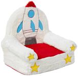 Amazon Basics Children's Plush Chair, Rocket