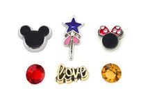 Cherityne Cherityne Mickey Lover Theme Set of 6 Floating Charms for Locket Pendant