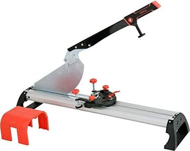 YATO Profi Laminatschneider bis 12mm Stärke und 320mm Breite, aus Aluminium, justierbarer Schnittwinkel, Laminatcutter Laminatkürzer Schneider Laminat Parkettschneider