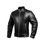 HWK Leather Motorcycle Jacket with 