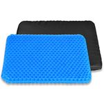 Gel Seat Cushion, Breathable Double-Layer Seat Cushion, Portable Cooling Gel Seat Cushion, Relieve Stress and Pain, Suitable for Chair, Wheelchair and Car