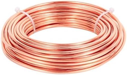 10 Gauge 10 Feet 5 oz 99.9% Dead Soft Copper Wire for Electroculture Gardening, Jewelry Making, Beading, Science Projects, DIY Artwork, Pure Bare Copper Wire