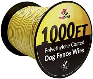 Windogz Boundary Wire for Electric Fence System, 1000 ft, Covers 1 Acre Area, Easy to Install, Compatible with Reputable Underground Fence Brands, Durable, 20 Gauge Wire .025 Polyethylene Coated
