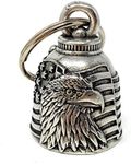 Bravo Bells US Flag Eagle Bell - Biker Bell Accessory or Key Chain for Good Luck on the Road