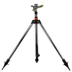 Pulsating Lawn Sprinkler on Adjustable Tripod – Covers Up to 450m², Click-Lock Hose Connector, Durable Metal & Plastic, for Lawns, Gardens, Flower Beds & Orchards