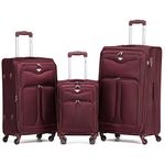 Flight Knight Lightweight 4 Wheel 800D Soft Case Suitcases Anti Crack Cabin & Hold Luggage Options Approved for Over 100 Airlines Including easyJet, BA & Many More!