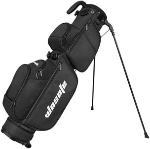 Golf Stand Bag for Men Women 3-Way Dividers Lightweight Par 3 Driving Range Executive Courses Portable and Durable with Adjustable and Detachable Dual - Shoulder Straps Rain Cover