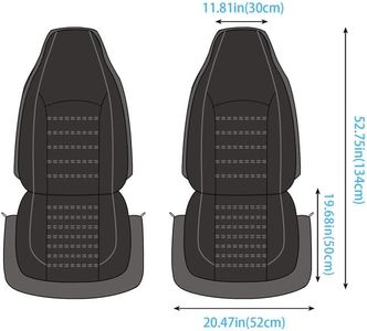 AUTOYOUTH PU Leather Car Seat Covers, Gray – Universal Fit