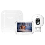 Angelcare 3-in-1 AC527 Baby Monitor, with Breathing Movements Tracking, 5’’ Video, Sound & Temperature Display on Camera