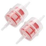 2 Pack Universal Small Inline Diesel Fuel Filter to fit 6mm - 8mm Pipe