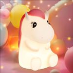 OkiyiD Horse Gifts for Girl, Pony Night Light, Horse Lamp Gifts Bedside Lamp for Nursery, ABS+SIL, Touch Control, Portable and Rechargeable Dimmable, Birthday Gifts for Boys Girls (Horse)